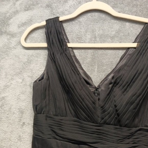 MONIQUE LHULLIER BRIDESMAIDS Women Pleated Dress Knee Length Black Size 2 - Picture 5 of 12